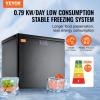 VEVOR French Door Refrigerator, 18.9 Cu. Ft. Kitchen Fridge, Counter Depth French Refrigerator with LED Display and 4 Casters, Frost-Free Bottom Freezer Refrigerators for Home & Commercial Use, Black(7 Cu.ft)