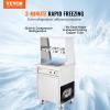 VEVOR Fried Ice Cream Roll Machine, Stainless Steel Commercial Rolled Ice Cream Maker with Compressor and 4 Scrapers,2Pcs 17.7″ x 17.7″ Square Stir-Fried Ice Cream Pans, for Frozen Yogurt,Ice Cream(840W-single pan)