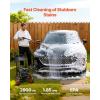 VEVOR Gas Pressure Washer 2900 PSI and 1.85 Max GPM, Upgrade Aluminum Pump with Spray Gun and Wand, 4 Nozzle Set, Gas Powered Pressure Washer for Cars, Fences, Driveways, Homes, Patios, Furniture(2900PSI – Horizontal)