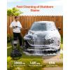 VEVOR Gas Pressure Washer 2900 PSI and 1.85 Max GPM, Upgrade Aluminum Pump with Spray Gun and Wand, 4 Nozzle Set, Gas Powered Pressure Washer for Cars, Fences, Driveways, Homes, Patios, Furniture(2900PSI – Vertical)