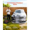 VEVOR Gas Pressure Washer 2900 PSI and 1.85 Max GPM, Upgrade Aluminum Pump with Spray Gun and Wand, 4 Nozzle Set, Gas Powered Pressure Washer for Cars, Fences, Driveways, Homes, Patios, Furniture(3600 PSI)