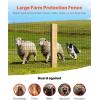 VEVOR Hardware Cloth, 48” x 50′ 1/2inch Galvanized Wire Mesh Roll, 19 Gauge Chicken Wire Fence Roll, Vinyl Coating Metal Wire Mesh for Chicken Coop Barrier, Rabbit Snake Fences, Poultry Enclosures(48in*50ft 2in*4in)