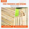 VEVOR Natural Rolled Bamboo Fence, Eco-Friendly Privacy Screen – 6 ft H x 8 ft L x 0.75 in D, Decorative for Garden, Backyard, Balcony, Patio, Pool Side(Rolled Fence)
