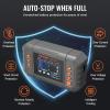 VEVOR Smart Battery Charger, 2A x 4, LiFePO4 Lead-Acid (AGM/Gel/SLA) Car Battery Charger, Fully-Automatic Charger Maintainer Desulfator for Boat Motorcycle Lawn Mower Golf Cart Marine Deep Cycle(20-Amp)