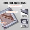 VEVOR Tarp 20×40 ft 16 Mil Extra Thick, Waterproof Poly Plastic Tarps Cover, Multi-Purpose Outdoor Tarpaulin with Grommets & Reinforced Edges for Truck, RV, Boat, Camping (Brown)(Silver & Brown)