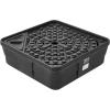 VEVOR Fountain and Water Feature Basin, 30-Inch Disappearing Water Fountain Basin for Landscape and Garden, Supports Up to 500 lbs, Heavy Duty Pond Reservoir for Bubbling Rock & Garden Statues, Black