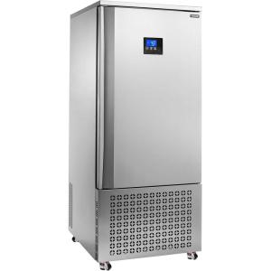 VEVOR 114 L Blast Chiller, 5 Trays Commercial Flash Freezers, <-31~68°F> 4 Modes Chest Shock Frozen, 304 Stainless Steel Flash Freezer, 360° Defrost Blast Chiller with Caster for Seafood, Ice Cream(370L)