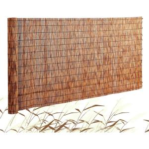 VEVOR Natural Reed Fencing, 5.58 x 16.4 ft, Decorative Natural Reed Fencing Roll, Decorative Fence for Backyard Garden Divider, Privacy Screen Panel Curtain for Balcony Patio Garden Backyard Outdoor(Brown)