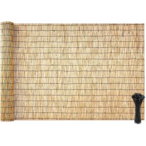 VEVOR Natural Reed Fencing, 5.58 x 16.4 ft, Decorative Natural Reed Fencing Roll, Decorative Fence for Backyard Garden Divider, Privacy Screen Panel Curtain for Balcony Patio Garden Backyard Outdoor(Natural)