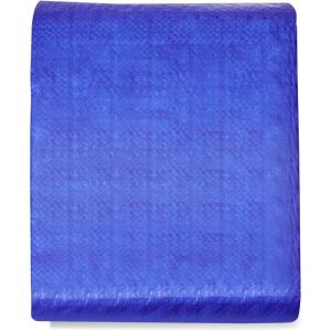 VEVOR Tarp 20×40 ft 16 Mil Extra Thick, Waterproof Poly Plastic Tarps Cover, Multi-Purpose Outdoor Tarpaulin with Grommets & Reinforced Edges for Truck, RV, Boat, Camping (Brown)(Blue)
