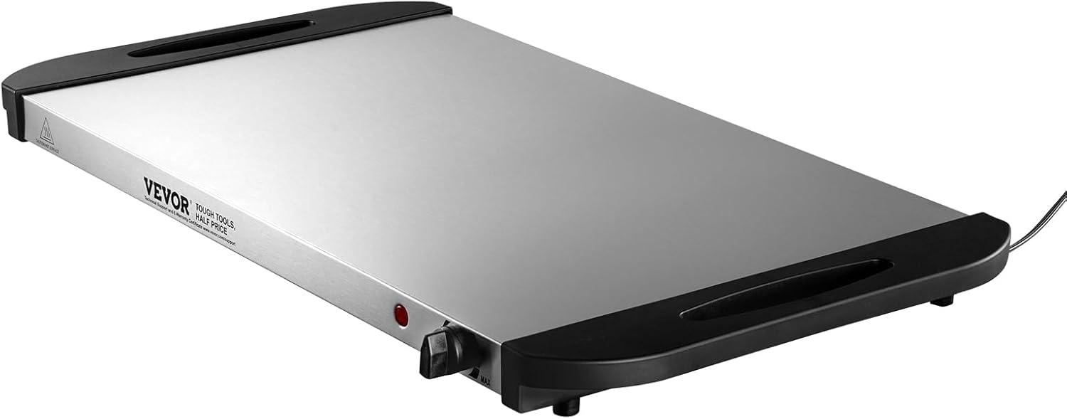 image:imageVEVOR Electric Warming Tray Food Warming Trays for Buffet Warming Trays with Adjustable Temperature Control Portable Stainless Steel Food Warmer Hot Plate Perfect for Parties Catering Holidays2521433