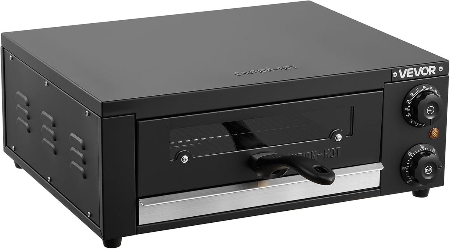 image:imageVEVOR Pizza Oven 8 Presets Electric Pizza Ovens Air Fry Combo 12Inch Indoor Pizza Maker Smart Knob Control 750F Max Temp IPX4 Waterproof Countertop Pizza Cooker wPizza StoneFry Basket12 Inch Pizza Oven
