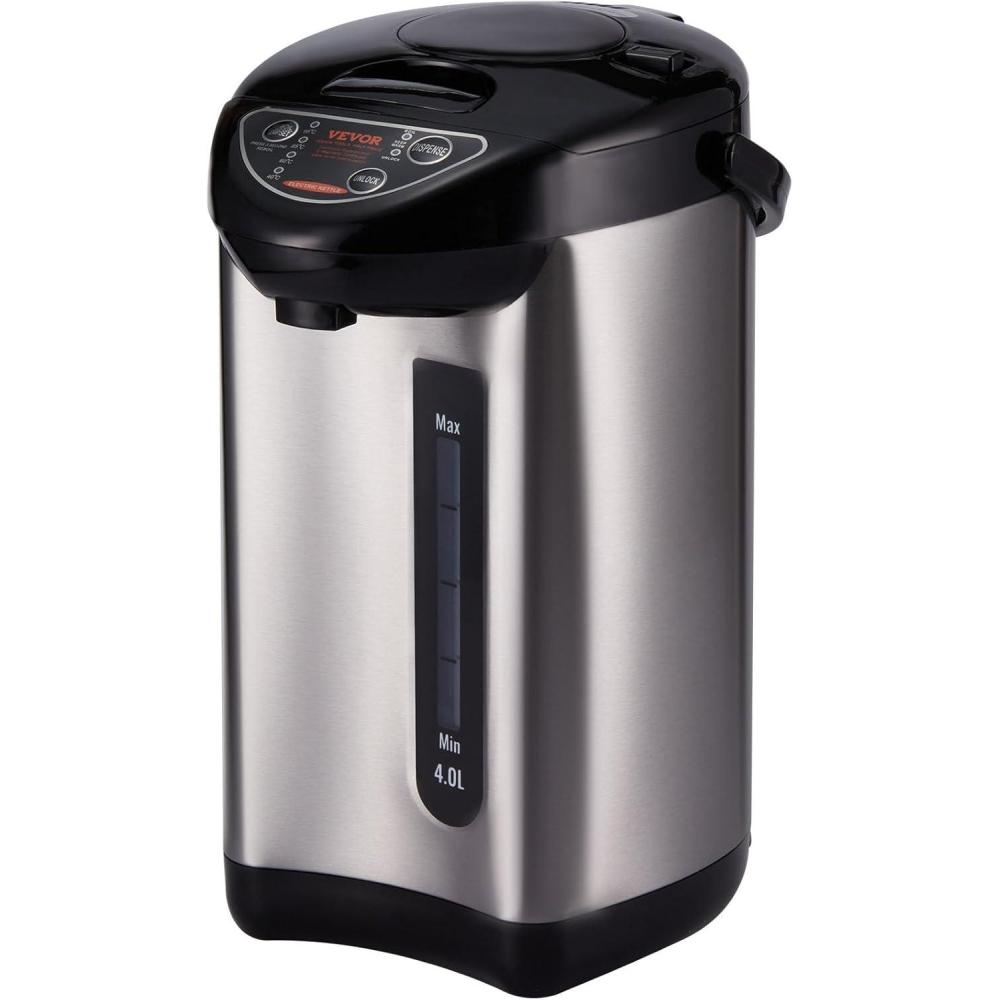 image:imageVEVOR Hot Water Dispenser Adjustable 4 Temperatures Water Boiler and Warmer 304 Stainless Steel Countertop Water Heater 3Way Dispense for Tea Coffee and Baby Formula 4L135 oz42 Quarts