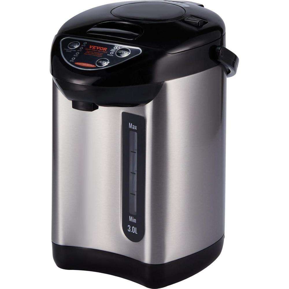 image:imageVEVOR Hot Water Dispenser Adjustable 4 Temperatures Water Boiler and Warmer 304 Stainless Steel Countertop Water Heater 3Way Dispense for Tea Coffee and Baby Formula 4L135 oz32 Quarts