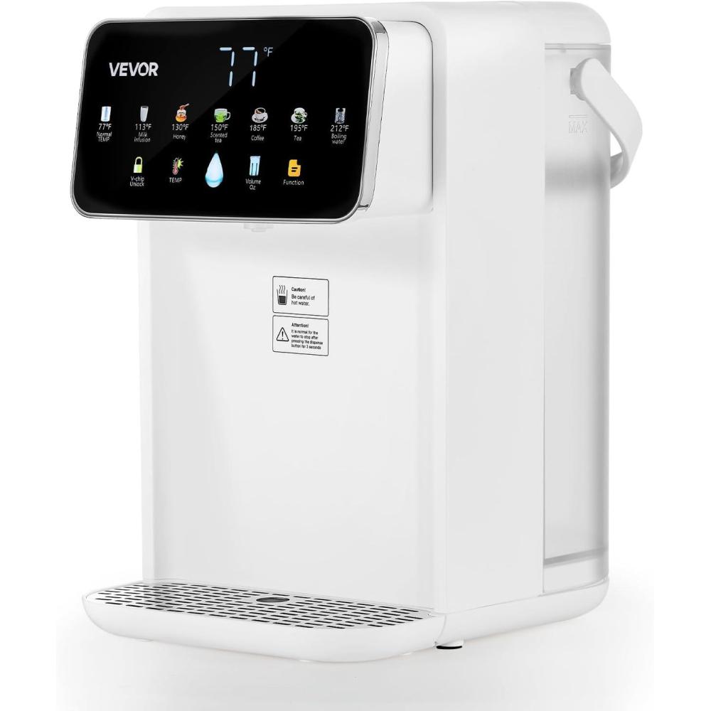 image:imageVEVOR Instant Hot Water Dispenser Countertop Boiling Water Dispenser with Adjustable 7 Temperatures amp 7 Water Volumes 118oz Removable Water Tank Quick Heating with Touchscreen amp Child Lock for Home37 Quarts
