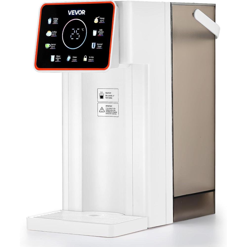 image:imageVEVOR Instant Hot Water Dispenser Countertop Boiling Water Dispenser with Adjustable 7 Temperatures amp 7 Water Volumes 118oz Removable Water Tank Quick Heating with Touchscreen amp Child Lock for Home32 Quarts