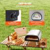VEVOR 12″ Electric Pizza Oven Countertop, Stainless Steel Pizza Maker Machine with Pizza Stone and Spatula, Heats up to 850°F, Multipurpose Indoor & Outdoor Pizza Cooker for Restaurant Home Camping(12 Inch Electric Pizza Oven)