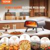 VEVOR 12″ Electric Pizza Oven Countertop, Stainless Steel Pizza Maker Machine with Pizza Stone and Spatula, Heats up to 850°F, Multipurpose Indoor & Outdoor Pizza Cooker for Restaurant Home Camping(12 Inch Electric Pizza Oven)