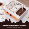 VEVOR Chocolate Tempering Machine, 26.5 Lbs 3 Tanks Chocolate Melting Pot Temp Control 86~185℉, 1500W Stainless Steel Electric Commercial Food Warmer for Chocolate/Milk/Cream Melting and Heating(26.5 Lbs)