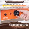 VEVOR Chocolate Tempering Machine, 9 Lbs 2 Tanks Chocolate Melting Pot TEMP Control 86~185℉, 1500W Stainless Steel Electric Commercial Food Warmer For Chocolate/Milk/Cream Melting and Heating(2 Tank 17.6 Lb)
