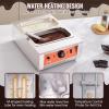 VEVOR Chocolate Tempering Machine, 9 Lbs 2 Tanks Chocolate Melting Pot TEMP Control 86~185℉, 1500W Stainless Steel Electric Commercial Food Warmer For Chocolate/Milk/Cream Melting and Heating(2 Tank 17.6 Lb)