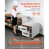 VEVOR Commercial Electric Drawer Warmer, Single-Drawer Stainless Steel Food Warmer, Freestanding Compact Warming Drawer Cabinet, 85°F–185°F Wide Temperature Range, for Restaurant, Hotel & Bakery(Two Drawer)