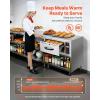 VEVOR Commercial Electric Drawer Warmer, Single-Drawer Stainless Steel Food Warmer, Freestanding Standard Warming Drawer Cabinet, 85°F–185°F Wide Temperature Range, for Restaurant, Hotel & Bakery(Built In（single Drawer）)