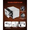 VEVOR Commercial Electric Drawer Warmer, Single-Drawer Stainless Steel Food Warmer, Freestanding Standard Warming Drawer Cabinet, 85°F–185°F Wide Temperature Range, for Restaurant, Hotel & Bakery(Two Drawer)