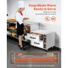 VEVOR Commercial Electric Drawer Warmer, Single-Drawer Stainless Steel Food Warmer, Freestanding Standard Warming Drawer Cabinet, 85°F–185°F Wide Temperature Range, for Restaurant, Hotel & Bakery(Two Drawer)