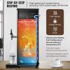 VEVOR Commercial Water Boiler, 20L Electric Hot Water Dispenser with 316 Stainless Steel Heating Tube, 1500W Step-by-step Fast Heating 50L/H Hot Water Boiler, for Coffee Tea Restaurant Office(Black)