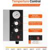 VEVOR Electric Pizza Oven, 18-Inch Commercial Pizza Ovens, 752°F Max Temp, 1740W Large Pizza Oven Countertop with Temp & Time Control, Built in Thermometer Indoor Pizza Maker for Restaurant Home Use(18inch Single Layer)