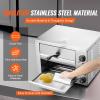 VEVOR Electric Pizza Oven for Countertops, 12-inch, 1700W, with Temp Control & 0-60 Min Timer, Even Baking Technology & Easy Clean Crumb Tray, Ideal for Both Commercial & Home Kitchens(12Inch Dual Layer)