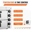 VEVOR Electric Pizza Oven for Countertops, 12-inch, 1700W, with Temp Control & 0-60 Min Timer, Even Baking Technology & Easy Clean Crumb Tray, Ideal for Both Commercial & Home Kitchens(16Inch Dual Layer)