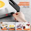 VEVOR Electric Warming Tray, Food Warming Trays for Buffet, Warming Trays with Adjustable Temperature Control, Portable Stainless Steel Food Warmer, Hot Plate Perfect for Parties, Catering, Holidays(25.2*14.33″)