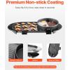 VEVOR Hot Pot with Grill, 2300W 2-in-1 Electric Smokeless Grill and Hot Pot, Removable Shabu-shabu Hotpot with Non-stick Pan, Separate Dual Temperature Control, Indoor Korean BBQ for 1-6 People(2200W 2-in-1)