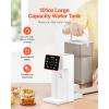 VEVOR Instant Hot Water Dispenser, Countertop Boiling Water Dispenser with Adjustable 7 Temperatures & 7 Water Volumes, 118oz Removable Water Tank, Quick Heating with Touchscreen & Child Lock for Home(3.2 Quarts)