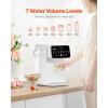 VEVOR Instant Hot Water Dispenser, Countertop Boiling Water Dispenser with Adjustable 7 Temperatures & 7 Water Volumes, 118oz Removable Water Tank, Quick Heating with Touchscreen & Child Lock for Home(3.7 Quarts)