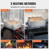 VEVOR Maple Syrup Evaporator Pan, 11.2 Gal, 24 x 18 x 6 Inch Maple Syrup, 304 Stainless Steel Maple Syrup Pan, Evaporator Pan with 1 Valve and 3 Heating Methods, for Home, Outdoor(24 x 24 x 10 Inch)