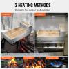 VEVOR Maple Syrup Evaporator Pan, 11.2 Gal, 24 x 18 x 6 Inch Maple Syrup, 304 Stainless Steel Maple Syrup Pan, Evaporator Pan with 1 Valve and 3 Heating Methods, for Home, Outdoor(47 x 24 x 9.6 Inch)