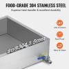 VEVOR Maple Syrup Evaporator Pan, 11.2 Gal, 24 x 18 x 6 Inch Maple Syrup, 304 Stainless Steel Maple Syrup Pan, Evaporator Pan with 1 Valve and 3 Heating Methods, for Home, Outdoor(1 Fl Oz (Pack of 1))