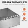 VEVOR Maple Syrup Evaporator Pan, 35 Gallon,36 x 24 x 9.5 Inch Maple Syrup Pan,304 Stainless Steel Maple Syrup with 2 Valves and 3 Heating Methods, for Home, Outdoor(24 x 24 x 10 Inch)