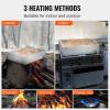 VEVOR Maple Syrup Evaporator Pan, 35 Gallon,36 x 24 x 9.5 Inch Maple Syrup Pan,304 Stainless Steel Maple Syrup with 2 Valves and 3 Heating Methods, for Home, Outdoor(1 Fl Oz (Pack of 1))