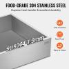 VEVOR Maple Syrup Evaporator Pan, 35 Gallon,36 x 24 x 9.5 Inch Maple Syrup Pan,304 Stainless Steel Maple Syrup with 2 Valves and 3 Heating Methods, for Home, Outdoor(24 x 24 x 7 Inch)