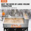 VEVOR Maple Syrup Evaporator Pan, 35 Gallon,36 x 24 x 9.5 Inch Maple Syrup Pan,304 Stainless Steel Maple Syrup with 2 Valves and 3 Heating Methods, for Home, Outdoor(47 x 24 x 9.6 Inch)