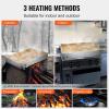 VEVOR Maple Syrup Evaporator Pan, 35 Gallon,36 x 24 x 9.5 Inch Maple Syrup Pan,304 Stainless Steel Maple Syrup with 2 Valves and 3 Heating Methods, for Home, Outdoor(48 x 24 x 9.5 Inch)