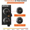 VEVOR Pizza Oven, 8 Presets Electric Pizza Ovens Air Fry Combo, 12-Inch Indoor Pizza Maker Smart Knob Control, 750°F Max Temp, IPX4 Waterproof Countertop Pizza Cooker w/Pizza Stone,Fry Basket(16 Inch Pizza Oven)