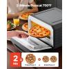 VEVOR Pizza Oven, 8 Presets Electric Pizza Ovens Air Fry Combo, 12-Inch Indoor Pizza Maker Smart Knob Control, 750°F Max Temp, IPX4 Waterproof Countertop Pizza Cooker w/Pizza Stone,Fry Basket(12 Inch Smart Pizza Oven)