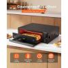 VEVOR Pizza Oven, 8 Presets Electric Pizza Ovens Air Fry Combo, 12-Inch Indoor Pizza Maker Smart Knob Control, 750°F Max Temp, IPX4 Waterproof Countertop Pizza Cooker w/Pizza Stone,Fry Basket(16 Inch Pizza Oven)
