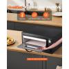 VEVOR Pizza Oven Electric, 24″ Commercial Countertop Pizza Oven, 842°F Max Temp, 4200W Indoor Pizza Maker with Thermometer, Dual Temp Control Knob, Even Heat Pizza Cooker for Restaurant and Home Use(24 Inch Single Layer Pizza Oven)