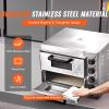 VEVOR Pizza Oven Electric, 24″ Commercial Countertop Pizza Oven, 842°F Max Temp, 4200W Indoor Pizza Maker with Thermometer, Dual Temp Control Knob, Even Heat Pizza Cooker for Restaurant and Home Use(14 Inch Dual Layer Pizza Oven)